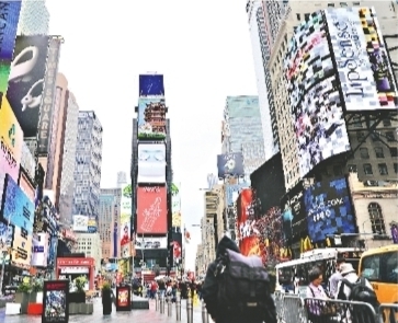 世界邮展宣传片亮相纽约时报广场