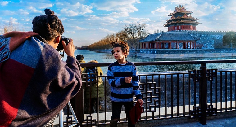 “愛上北京”全球攝影作品徵集大賽二等獎作品《皇城角樓留個影》