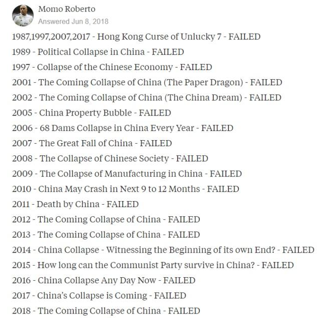 中国日报网评：中国又要崩溃？怕不是有人被利益遮住了双眼