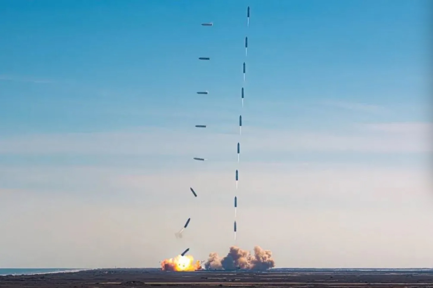 SpaceX“星际”飞船SN9返回时又炸了！