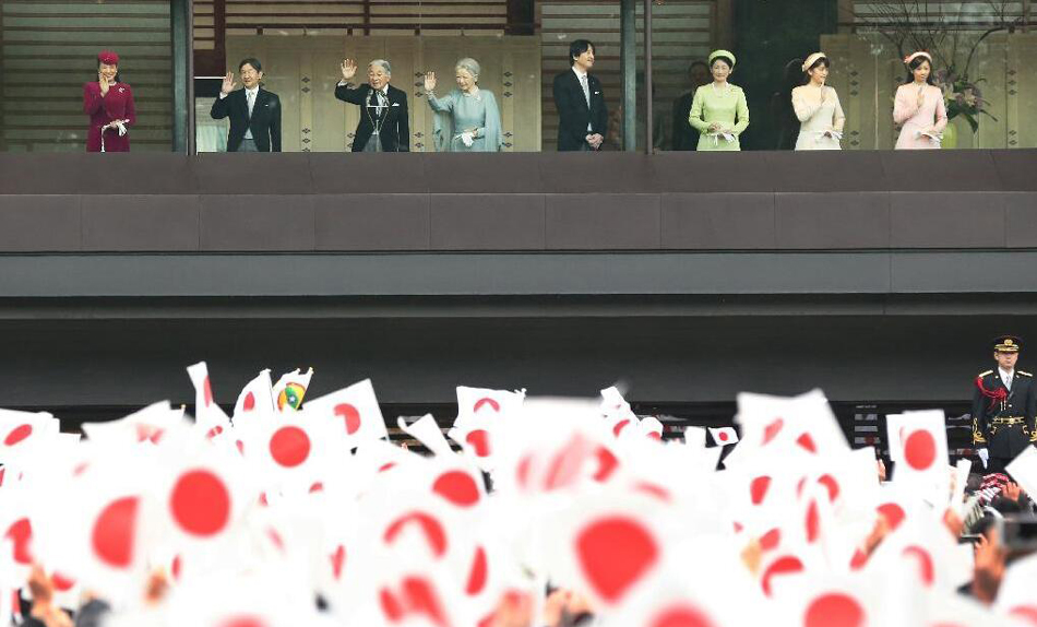 日本天皇82岁生日接受朝贺 佳子公主首次出席