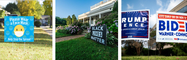 正午世界观丨美国人家门口的三张海报，新桃能换旧符吗？