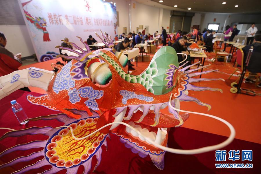 山東濰坊舉行傳統風箏創意扎制大賽