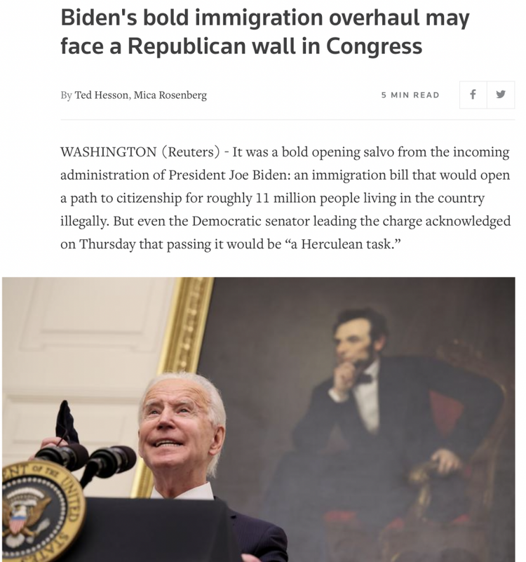 北美观察丨美国移民改革法案或遭切割 两党之争凸显