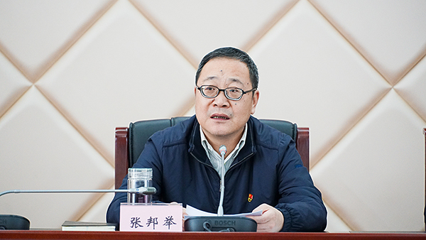 2自贡市委常委,高新区党工委书记张邦举在会上讲话(摄影-杨梦婧)