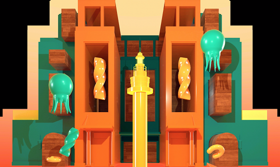 OUTPUT出品烟台万科壹都会光雕盛宴, 首创商业地产新业态