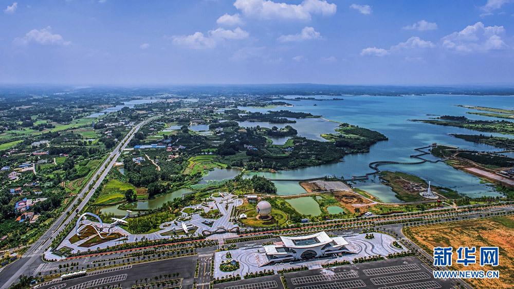 俯瞰湖北荊門極客公園