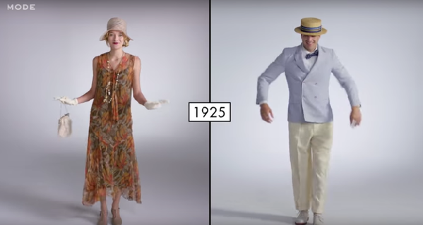 坐上时光机！看美国人衣着时尚的百年变迁
