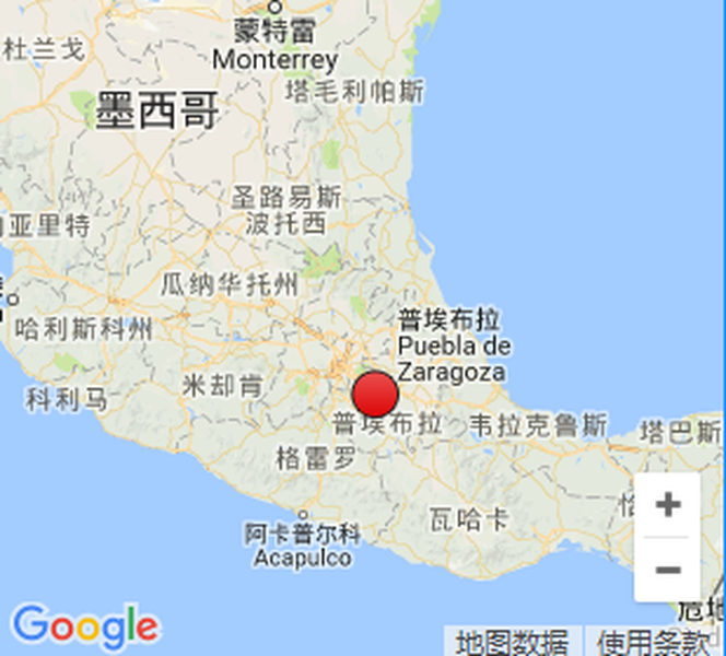 震中位于莫雷洛斯州阿克索恰潘市西南_fororder_e5ff9a84a8e077aabada0b7ce16b3b52
