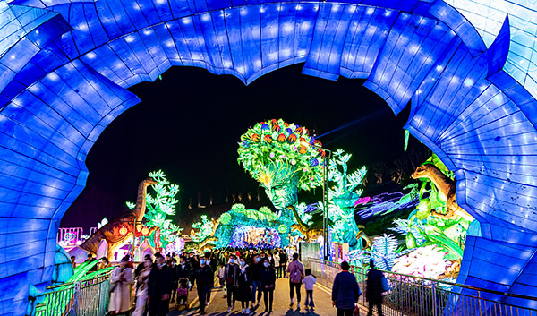 Zigong Colored Lanterns Lighting the 27th Zigong International Dinosaur Lantern Festival_fororder_44