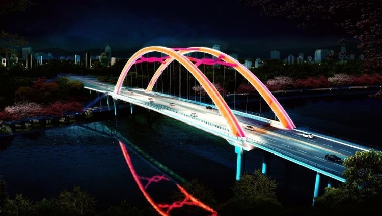 （轉載）成都淮州灣大橋預計明年可實現全線貫通