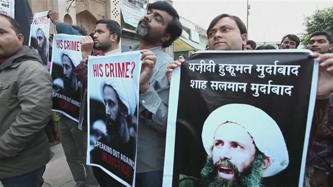 数千名印度人抗议处决尼米尔 要求沙特王室下台(图)