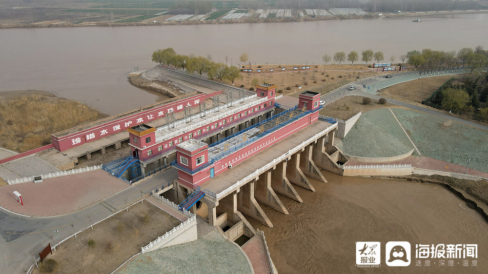 滨州：多处引黄闸开闸放水灌溉农田