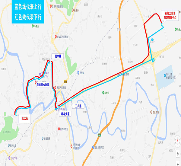 自贡灯会迎来观灯高峰建议游客乘免费公交摆渡车专线观灯