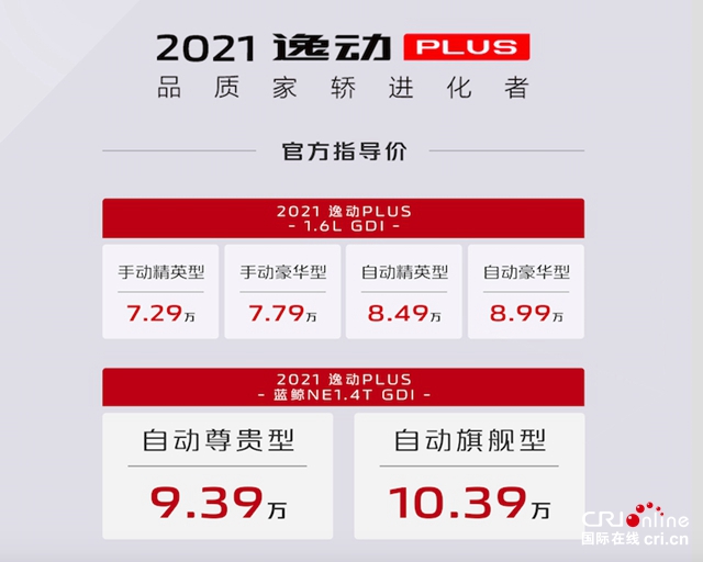 汽车频道【资讯】蓝鲸全新CS35PLUS+2021款逸动PLUS双车上市