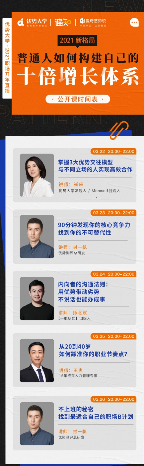 优势大学开年系列大课伊始：崔璀畅谈职场合作技巧