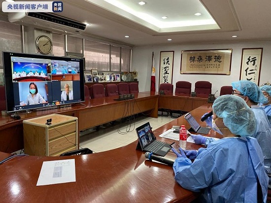 Video meeting tungkol sa pagpigil at pagkontrol sa COVID-19, idinaos ng mga doktor na Tsino at Pilipino
