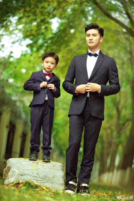 一家四口田亮最醜？田亮曬父子照感慨家中男人地位差異