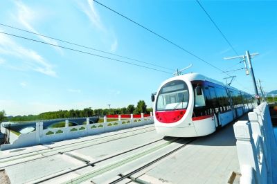 北京首條現代有軌電車線西郊線正式開啟空載試運行
