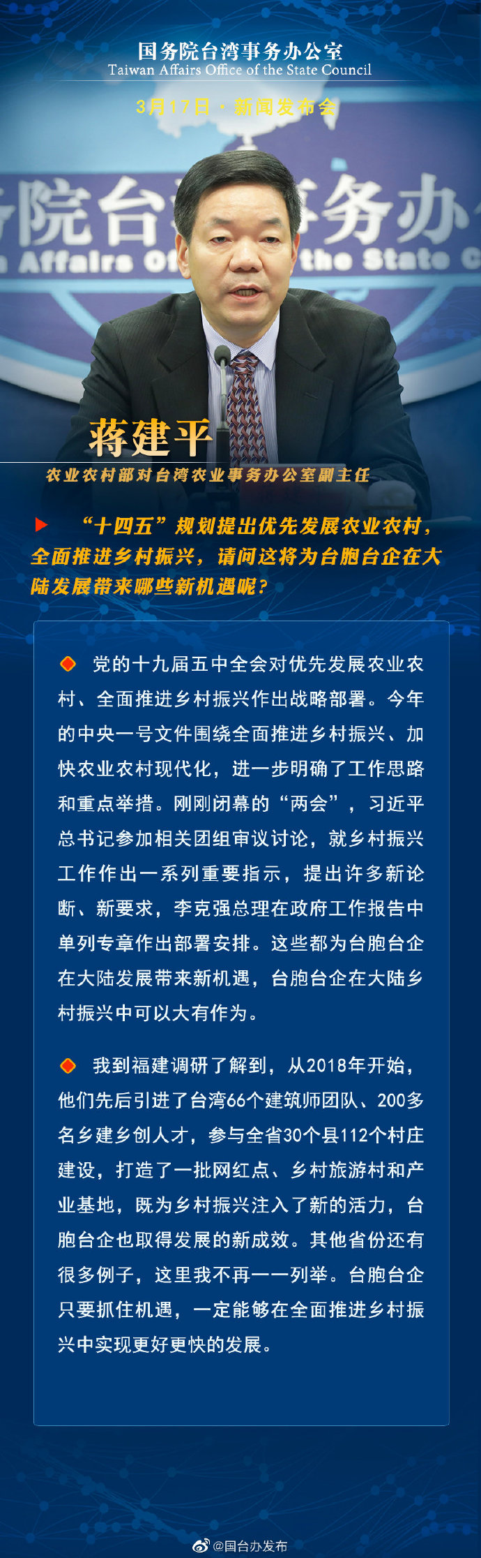国务院台湾事务办公室3月17日·新闻发布会_fororder_a2