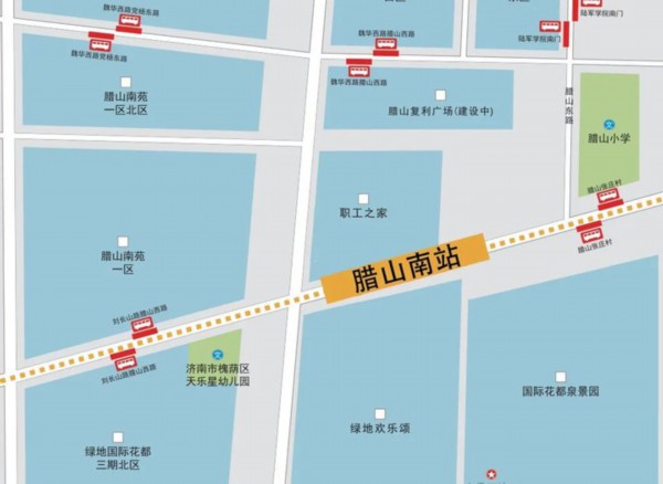 濟南地鐵2號線站點出入口位置確定