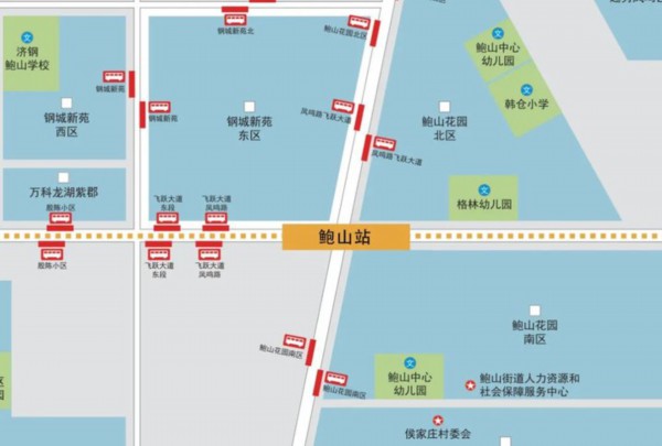 济南地铁2号线站点出入口位置确定