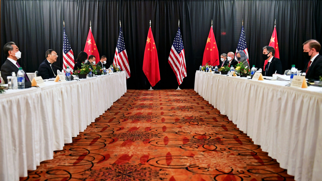 Kauna-unahang High-level Strategic Dialogue ng Tsina at Amerika, natapos_fororder_20210319Sino-US