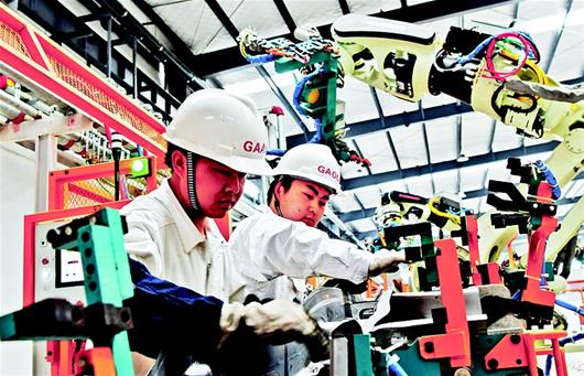 宜昌广汽建成13条机器人焊接生产线