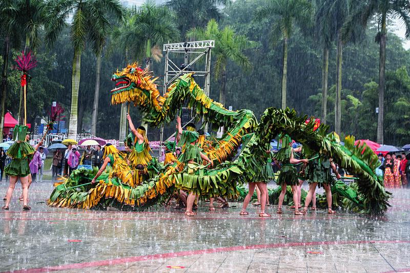 南宁青秀区：舞动“芭蕉香火龙” 延续“传统”生命力