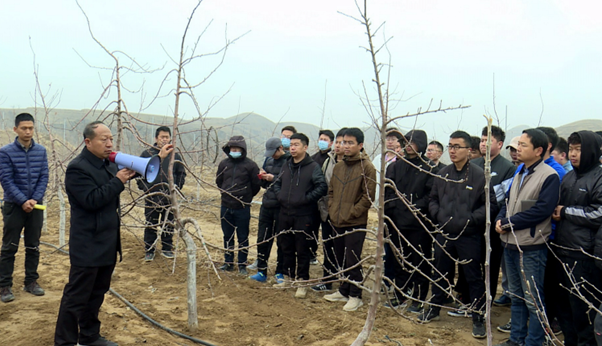 （审核）陕西米脂县召开春季果园防冻现场会_fororder_微信截图_20210320113228