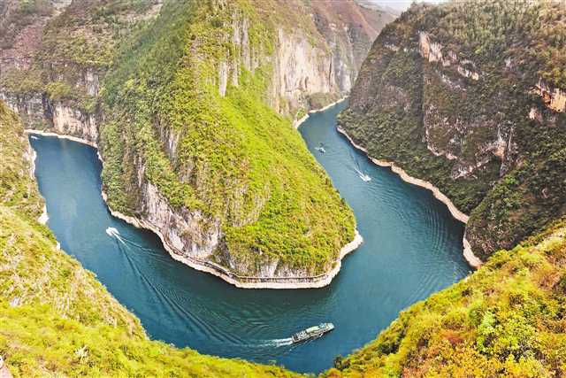 旅游开发与生态保护并重 小三峡美景惹人醉_fororder_2021-03-22-001-280970-1