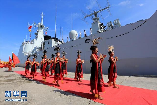 中國海軍艦艇首次訪問東帝汶