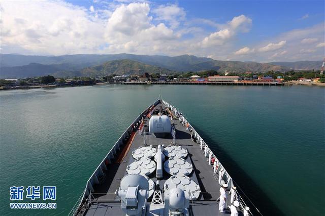中國海軍艦艇首次訪問東帝汶