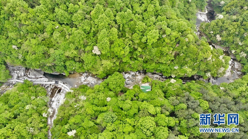 航拍龍潭河谷 幽深險秀 怪石嶙峋