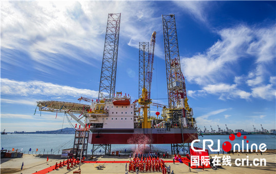 新胜利五号钻井平台入列胜利工程海洋公司_fororder_新胜利五号交工仪式_副本