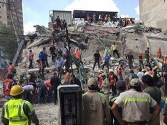日本救援人員結束在墨西哥房屋倒塌現場的工作