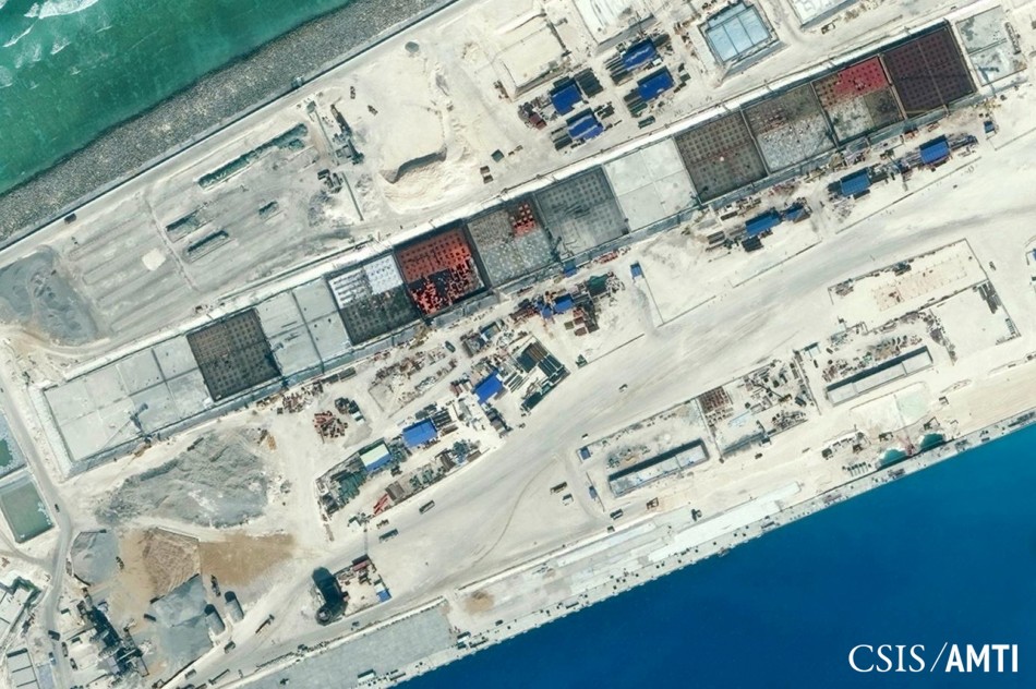 美智库公布美济礁渚碧礁卫星照