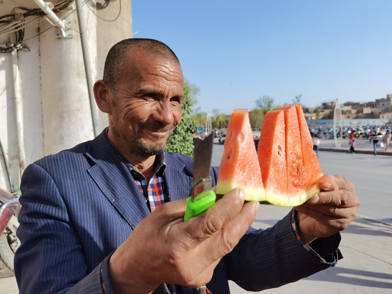 Babbar kasuwar Kashgar- Tsohuwar cibiyar cinikayyar hanyar siliki_fororder_210414-kasuwar Kashgar7