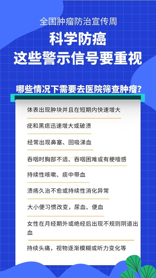 科學防癌：身體出現這些警示信號要重視