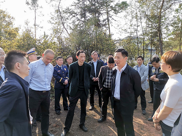 自贡市副市长龙腾鑫检查自流井区安全生产工作