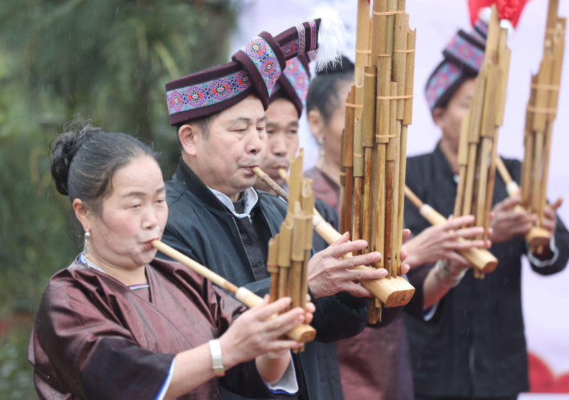 廣西三江：侗寨歡度土王節