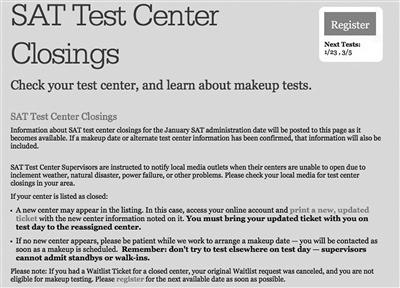 多个美国高考SAT考点取消 回应:会安排补考或新考点