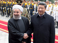 習近平同伊朗總統魯哈尼舉行會談(高清組圖)