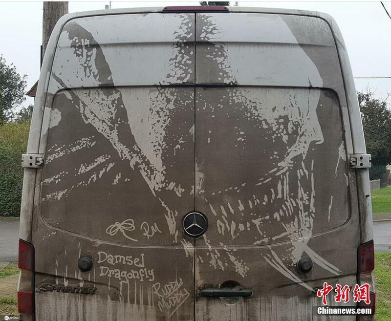 Yadda aka yi zane-zane a kan kurar da ke kan motarsa_fororder_afd9a99925584a29bdc90aa66f6cf9ce