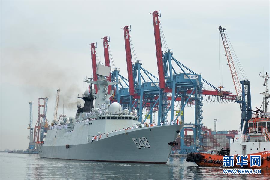 中國海軍艦艇編隊抵達印度尼西亞訪問