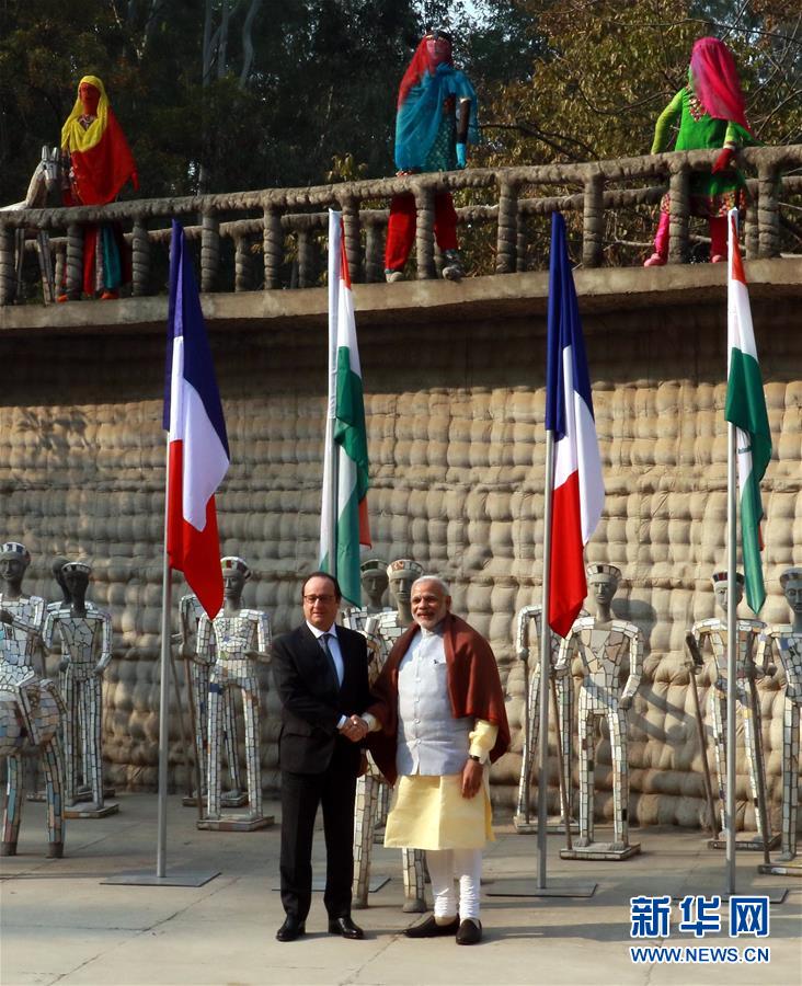 法國總統奧朗德訪問印度