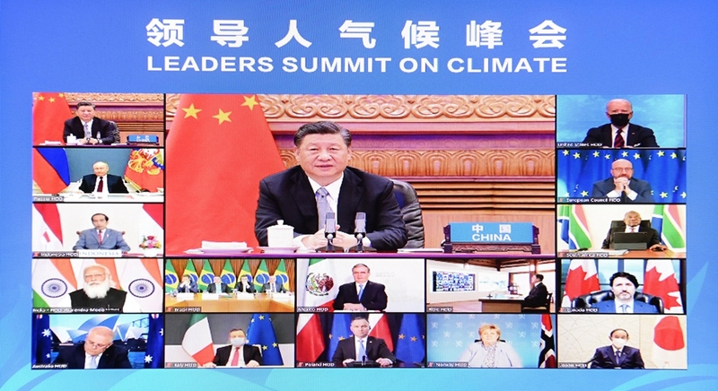 Xi ya halarci taron kolin shugabannin kasashen duniya kan sauyin yanayi_fororder_210423-bayani-Maryam-hoto