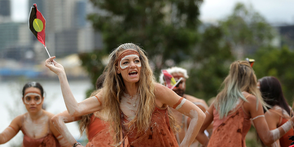 澳大利亚土著人传统舞蹈庆国庆