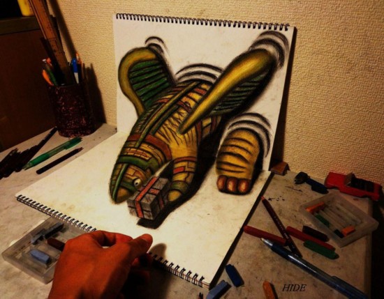 艺术家的“逆天”手绘!日印3D作品PK 艺术家的“逆天”手绘!日印3D作品PK