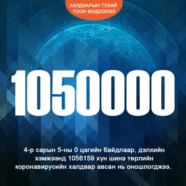 Халдварын тухай тоон мэдээлэл-0405